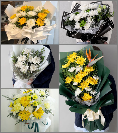 山东临沂沂南县砖埠镇白事花束代送